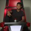 Usher pose pour la promo de la 4e saison de The Voice, sur NBC dès le 25 mars 2013.