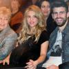 Shakira, enceinte, assiste à la présentation du livre de son père au côté de Gerard Piqué à Barcelone le 14 Janvier 2013.