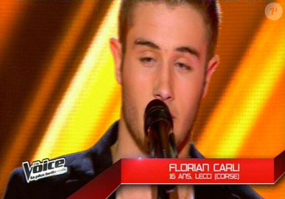 Florian Carli dans The Voice, saison 2, samedi 9 février 2013 sur TF1