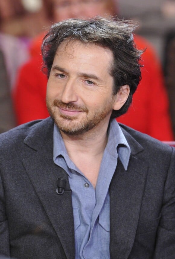 Edouard Baer lors de l'enregistrement de l'émission Vivement Dimanche à Paris le 29 janvier 2013