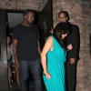 Kim Kardashian, enceinte, et Kanye West sont allés dîner au restaurant Gero à Ipanema non loi de Rio de Janeiro, le 08 février 2013. Les chaussures et la robe n'allaient pas ensemble.