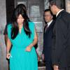 Kim Kardashian, enceinte, et Kanye West sont allés dîner au restaurant Gero à Ipanema non loi de Rio de Janeiro, le 08 février 2013.