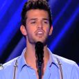 Florent Torres lors du deuxième prime de The Voice 2 sur TF1, le 9 février 2013.