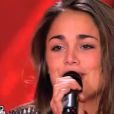 Laura Chab' lors du deuxième prime de The Voice 2 sur TF1, le 9 février 2013.