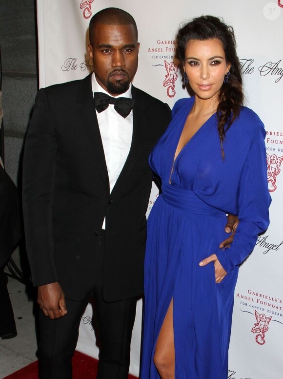 Kanye West, Kim Kardashian à la soirée Angel Ball à New York, le 22 octobre 2012.
