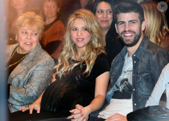 Shakira et Gerard Piqué le 14 janvier 2013 à Barcelone.