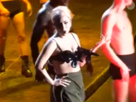Lady Gaga lors de son concert à Vancouver, le 12 janvier 2013.