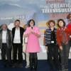 La présidente du jury Macha Meril et les membres du jury Philippe Chevalier, Jean Musy, Caroline Huppert, Benedicte Lesage, Anne Consigny, Sophie Deschamps et Philippe Caroit au 15e Festival de Luchon, le 13 février 2013