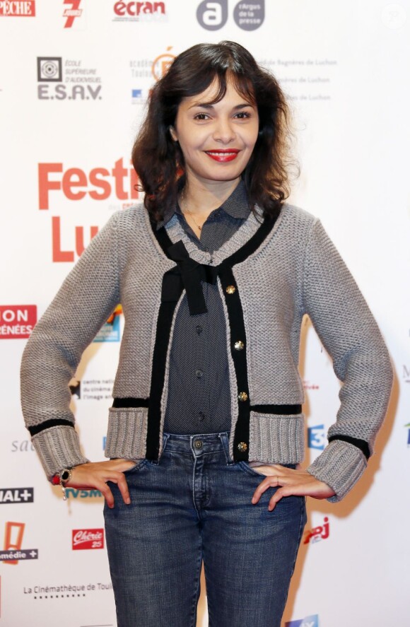 Saida Jawad pendant le photocall de Tanagra, sélectionné dans la sélection Horizon Télé, au 15e Festival de Luchon, le 13 février 2013