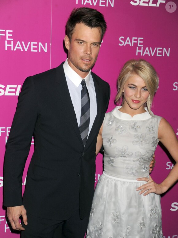 Josh Duhamel et Julianne Hough à la première du film Safe Haven le 11 février 2013, à New York.