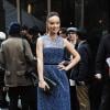 Olivia Wilde, star au défilé Calvin Klein organisé à New York le 14 février 2013