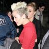 Miley Cyrus arrive au défilé Marc Jacobs à New York le 14 février 2013