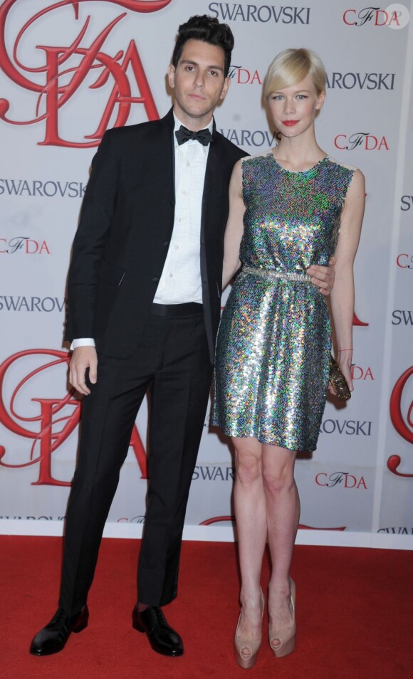 Erin Fetherston et son fiancé Gaber Saporta, le 4 juin 2013 à New York.