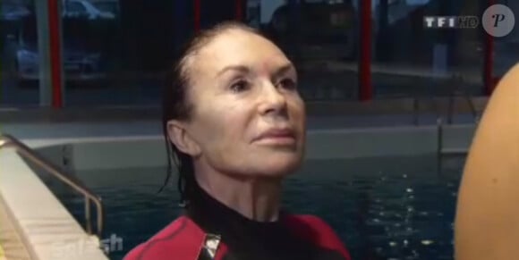 Danièle Evenou dans Splash, le grand plongeon sur TF1 le vendredi 15 février 2013