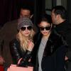 Selena Gomez, Vanessa Hudgens, et Ashley Benson sortent du restaurant "L'Avenue" a Paris, le 16 fevrier 2013.