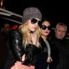Selena Gomez, Vanessa Hudgens, et Ashley Benson sortent du restaurant "L'Avenue" a Paris, le 16 fevrier 2013.