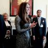Kate Middleton, enceinte de 5 mois, a rencontré des pensionnaires de la Hope House, un foyer géré par Action on Addiction, en visite officielle le 19 février 2013, dans le sud de Londres.