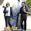 Giovanni Ribisi et sa femme Agyness Deyn se rendent au Starbucks à Santa Barbara, le 17 février 2013.