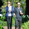 L'acteur Giovanni Ribisi et sa femme Agyness Deyn se rendent au Starbucks à Santa Barbara, le 17 février 2013.