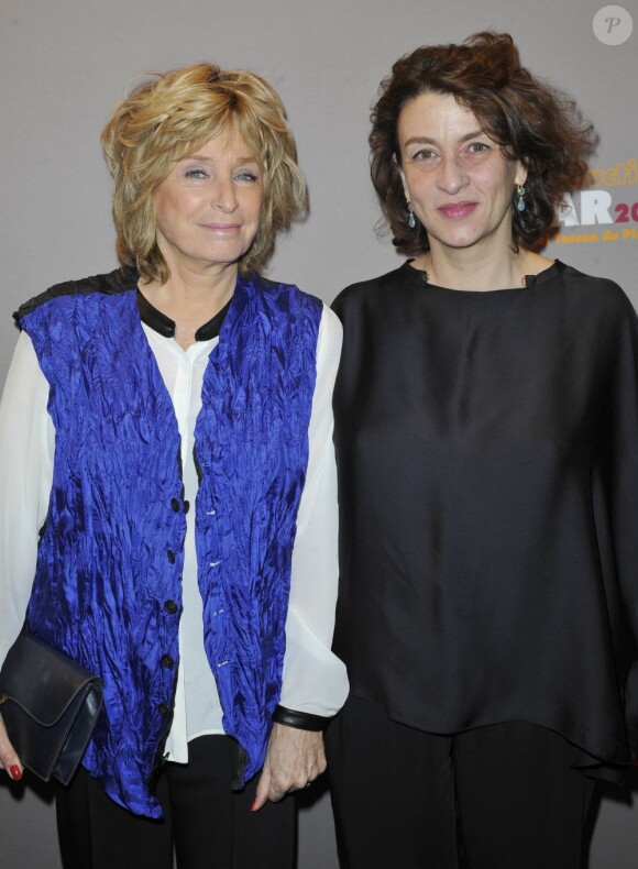 Danièle Thompson, Noémie Lvovsky lors du dîner des Producteurs lors de la remise du 6e prix Daniel Toscan du Plantier au restaurant de l'hôtel George V à Paris le 18 février 2013