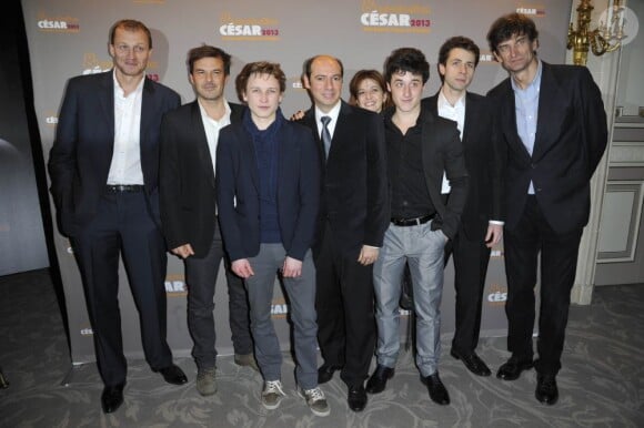 Nicolas Altmayer, Francois Ozon et l'équipe Mandarin Cinema, Eric Altmayer lors du dîner des Producteurs lors de la remise du 6e prix Daniel Toscan du Plantier au restaurant de l'hôtel George V à Paris le 18 février 2013