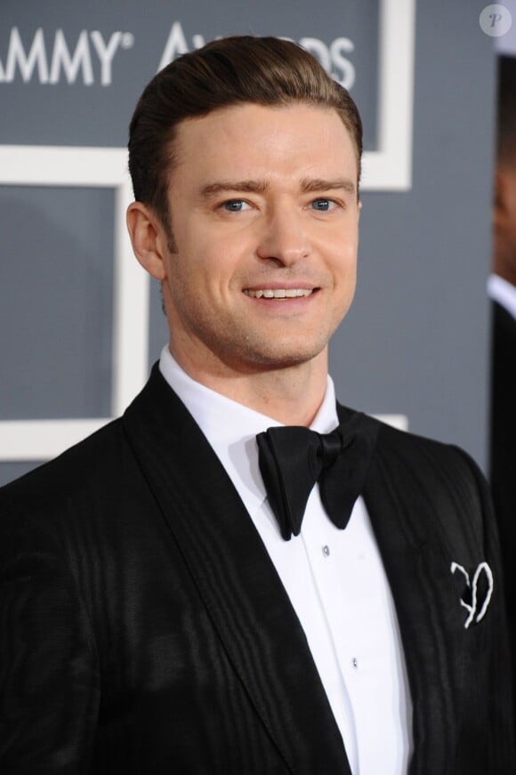 Justin Timberlake lors des Grammy Awards au Staples Center. Los Angeles, le 10 février 2013.