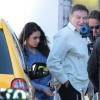 Robin Williams et Mila Kunis tournent The Angriest Man in Brooklyn à Los Angeles, le 20 février 2013.