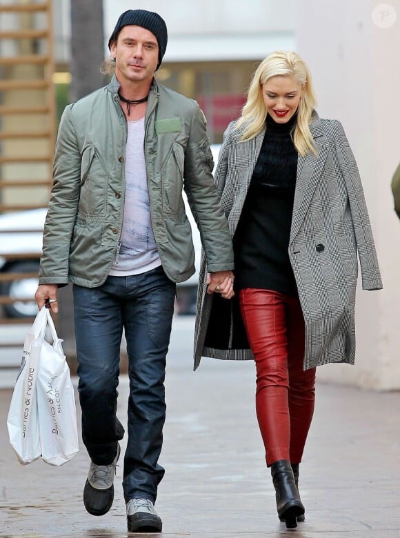 Gavin Rossdale et Gwen Stefani, le 19 décembre 2012 à Los Angeles.