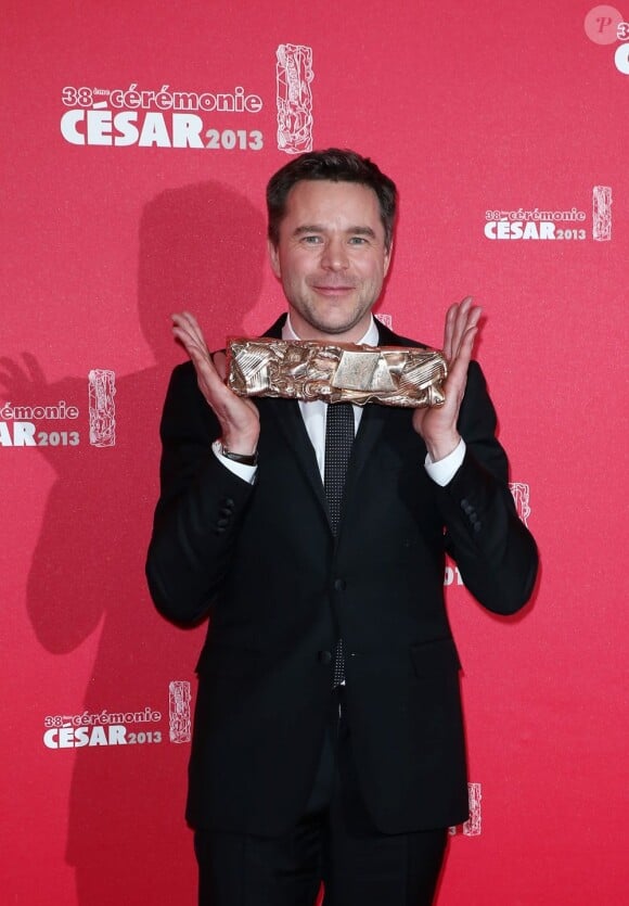 Guillaume de Tonquédec meilleur acteur dans un second rôle pour Le Prénom lors de la cérémonie des César à Paris au sein du théâtre du Châtelet le 22 février 2013