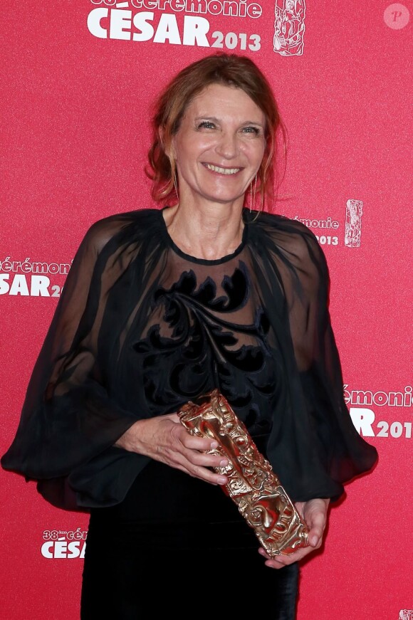 Katia Wyszkop, meilleurs décors pour Les Adieux à la reine, lors de la cérémonie des César à Paris au sein du théâtre du Châtelet le 22 février 2013