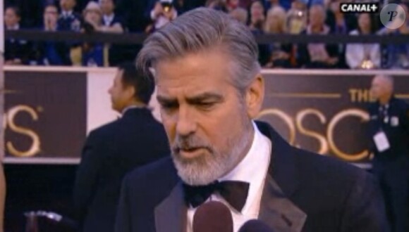 George Clooney lors des Oscars 2013, 24 février