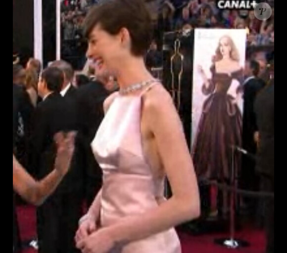 Anne Hathaway lors des Oscars 2013, 24 février