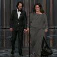 Paul Rudd et Melissa McCarthy le 24 février lors des Oscars 2013