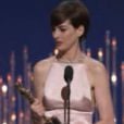Anne Hathaway, meilleure actrice dans un second rôle (Les Misérables) lors des Oscars 2013