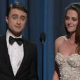 Daniel Radcliffe et Kristen Stewart lors des Oscars 2013 le 24 février 2013