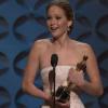 Jennifer Lawrence, meilleure actrice pour Happiness Therapy, lors des Oscars 2013