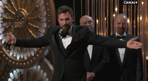 Ben Affleck, acteur et réalisateur d'Argo, meilleur film, lors des Oscars 2013