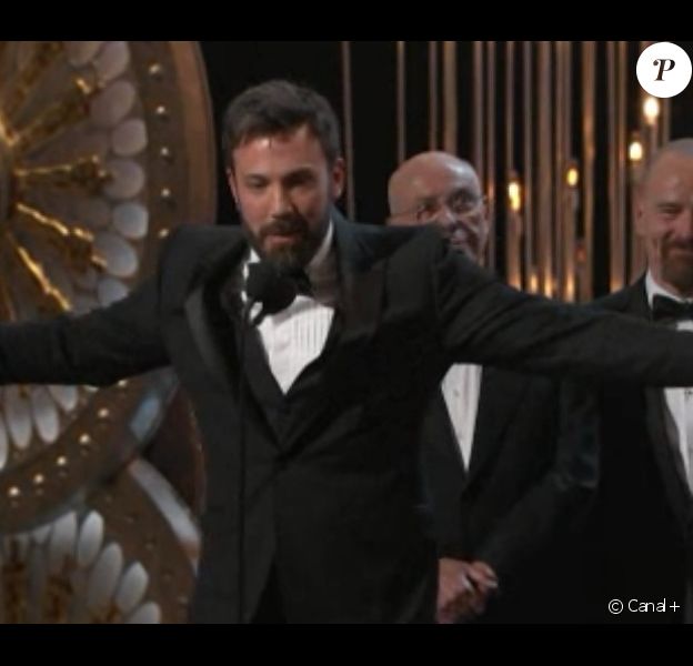 Ben Affleck, acteur et réalisateur d'Argo, meilleur film, lors des Oscars 2013