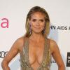 Heidi Klum à la soirée organisée par la fondation Elton John en marge des Oscars, le 24 février 2013 à Los Angeles.
