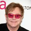Elton john à la soirée organisée par la fondation Elton John en marge des Oscars, le 24 février 2013 à Los Angeles.