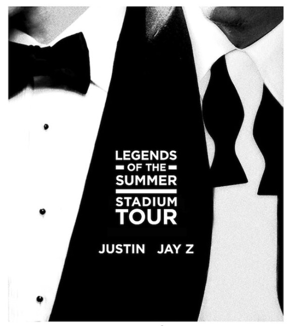 Affiche de la tournée d'été de Justin Timberlake et Jay-Z.