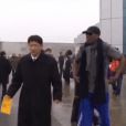 Dennis Rodman lors de son arrivée à Pyongyang, Corée du Nord, le 26 février 2013