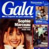 Sophie Marceau en couverture du magazine Gala en 1993 pour le premier numéro de la revue