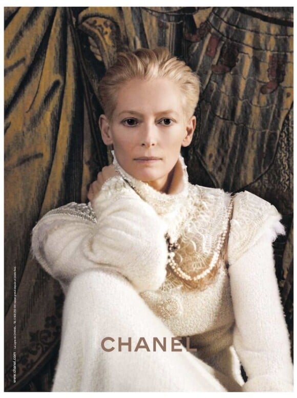 Tilda Swinton dans la campagne Chanel