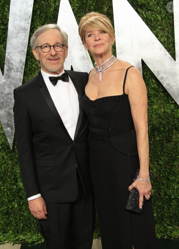 Steven Spielberg et sa femme Kate Capshaw lors de la Vanity Fairy Oszcar Party, le 24 février 2013.