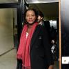 Rama Yade enceinte arrive au tribunal de Nanterre, le 28 février 2013.