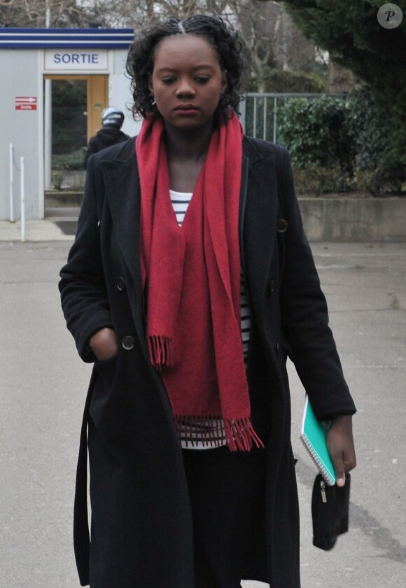 Le personnage politique Rama Yade, enceinte, et son avocat Me Antonin Lévy à Nanterre le 28 février 2013. Le représentant du ministère public a réclame 5000 euros d'amende à l'encontre de la prévenue.