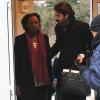 Rama Yade, enceinte, et son avocat Me Antonin Lévy à Nanterre le 28 février 2013. Le représentant du ministère public a réclame 5000 euros d'amende à l'encontre de la prévenue.