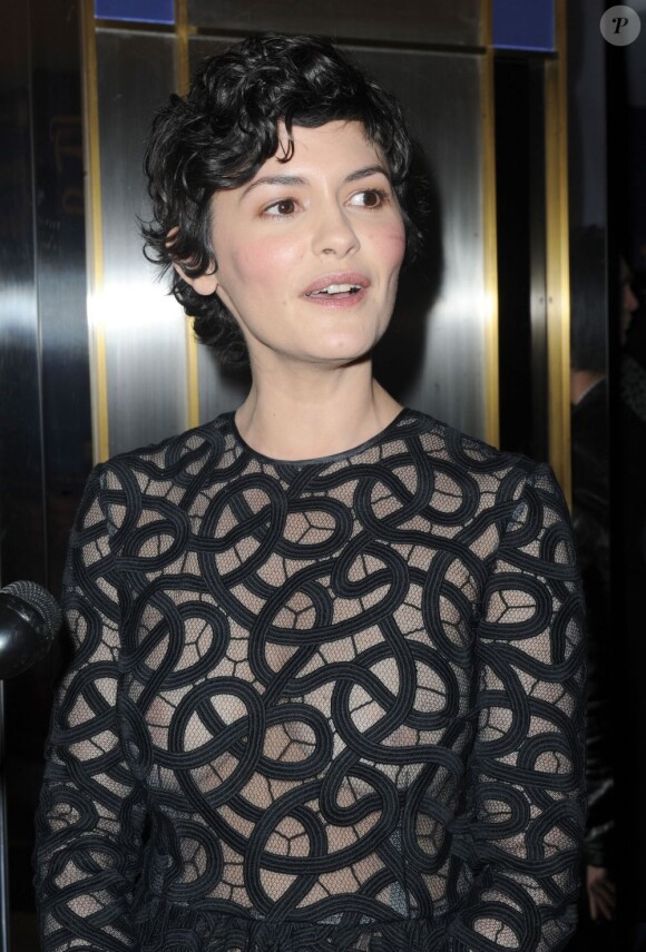 Audrey Tautou pendant la première du film Populaire à New York, le 28 février 2013.