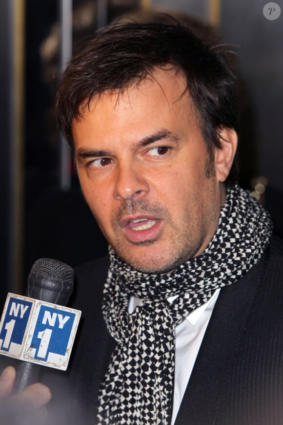 François Ozon interrogé par la presse lors du Rendez-vous with French Cinema pour la première du film Populaire à New York, le 28 février 2013.